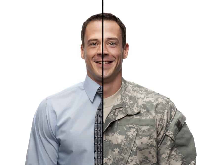 military businessman image
